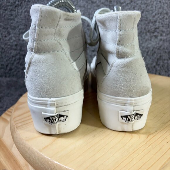 Vans Sk8-Hi Tapered Stackform Sneakers Womens Size 6 Gray Suede Chunky Platform - Picture 4 of 7